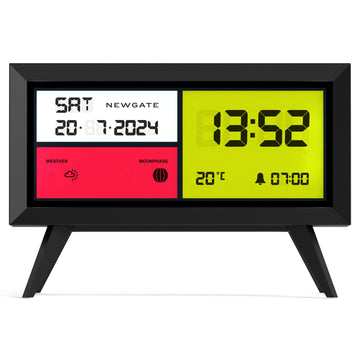 Newgate Spectronoma Lcd Alarm Clock Matte Black*