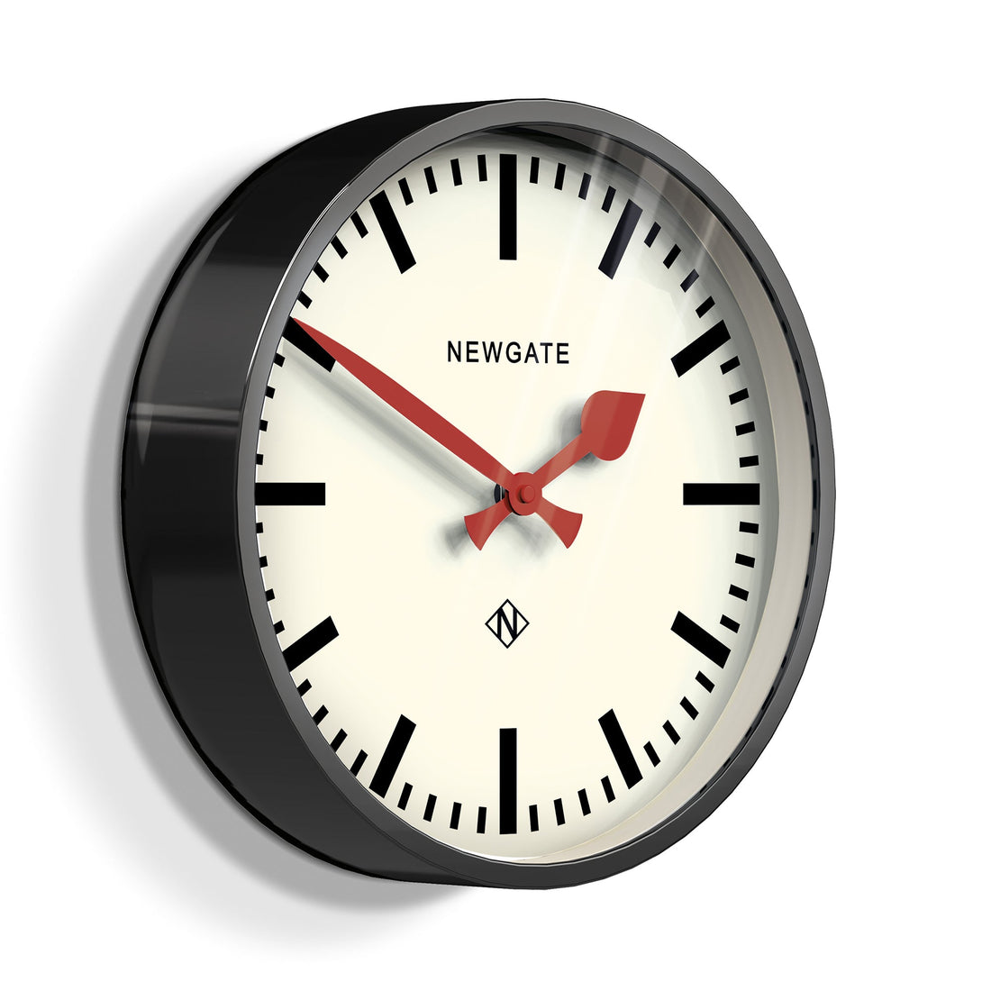 Newgate Luggage Clock Black*