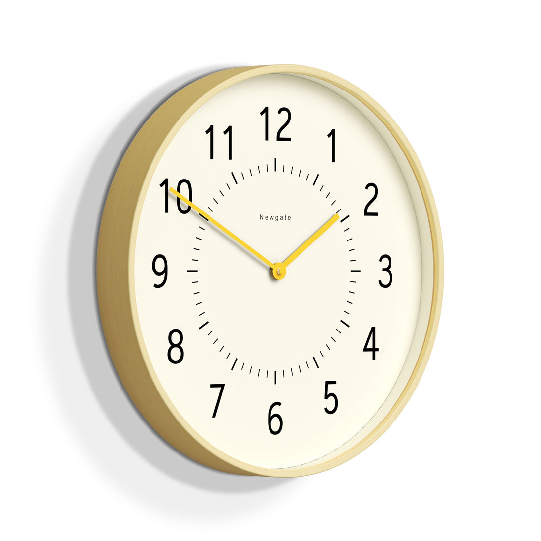 Newgate Monopoly Plywood Wall Clock With Yellow Hands*