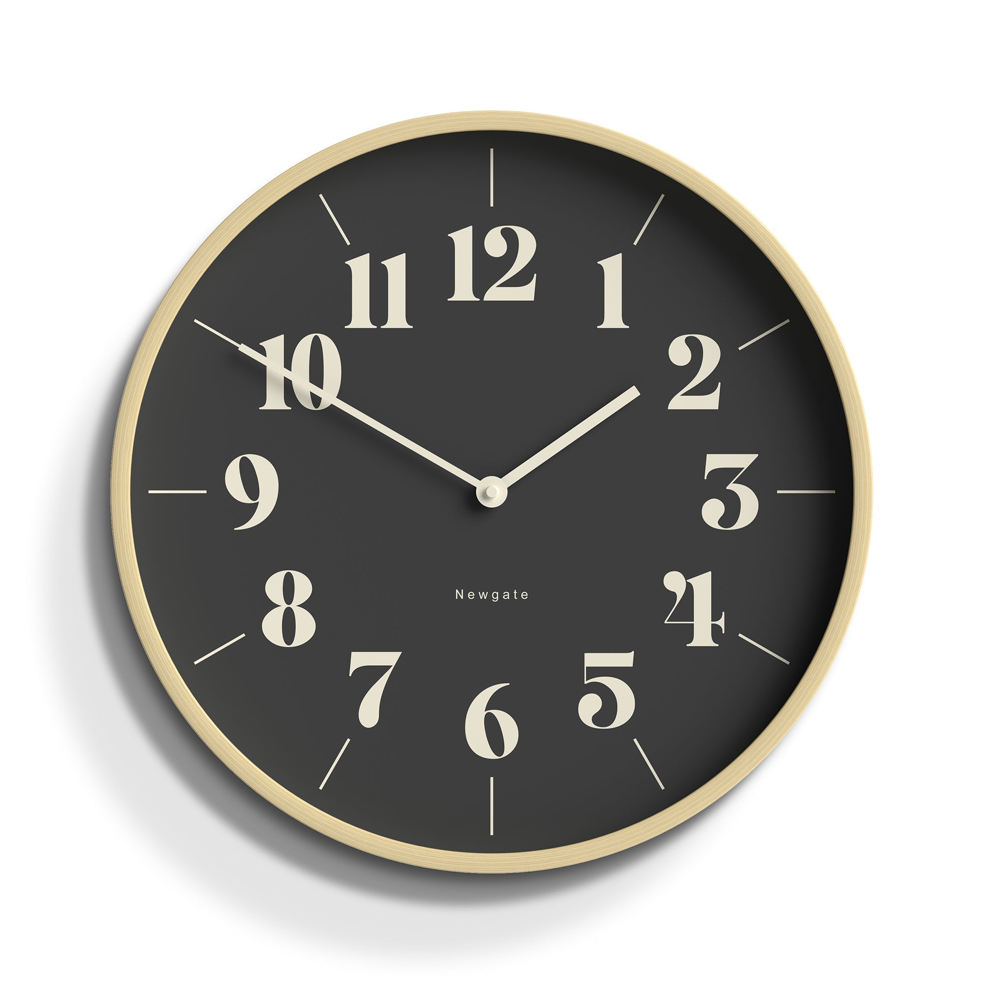 Newgate Mr Clarke Clock Pale Wood Reverse Hopscotch Dial*