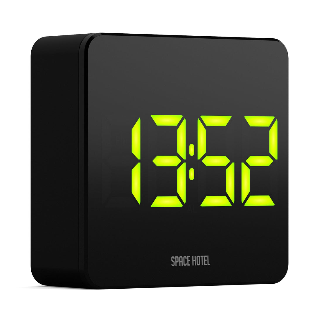 Newgate Space Hotel Orbatron Alarm Clock Black Case - Black Lens - Green Led*