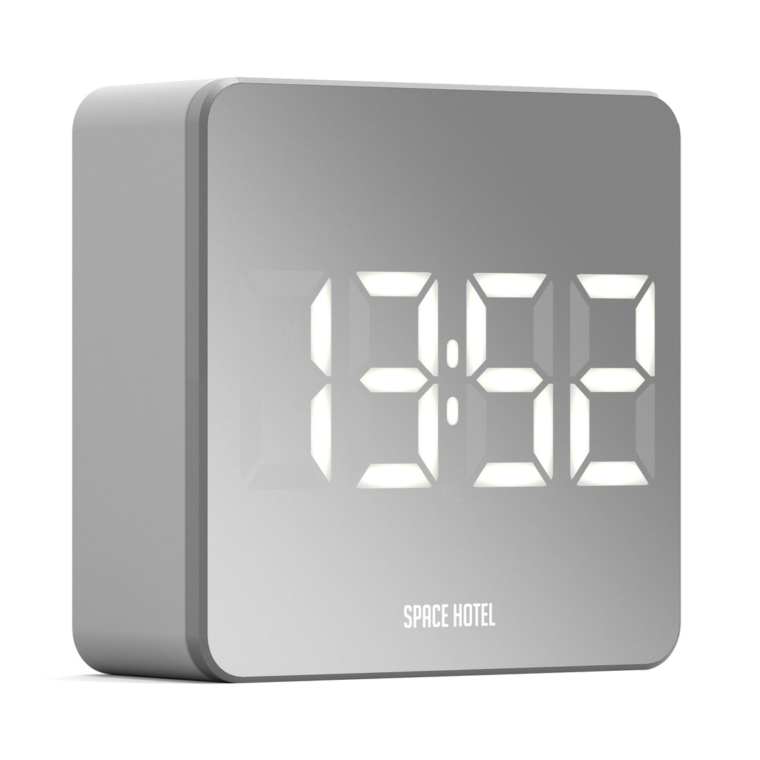 Newgate Space Hotel Orbatron Alarm Clock White Case - Silver Lens - White Led*