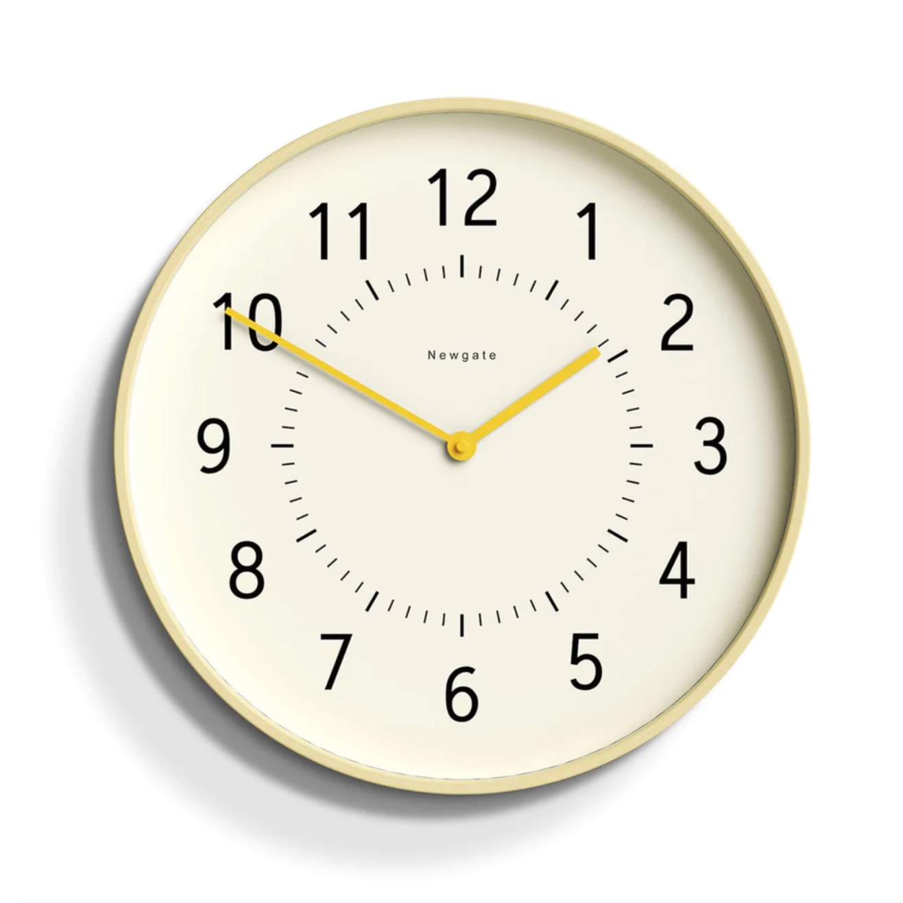 Newgate Monopoly Plywood Wall Clock With Yellow Hands*