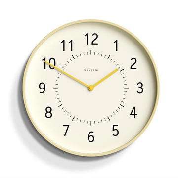 Newgate Monopoly Plywood Wall Clock With Yellow Hands*