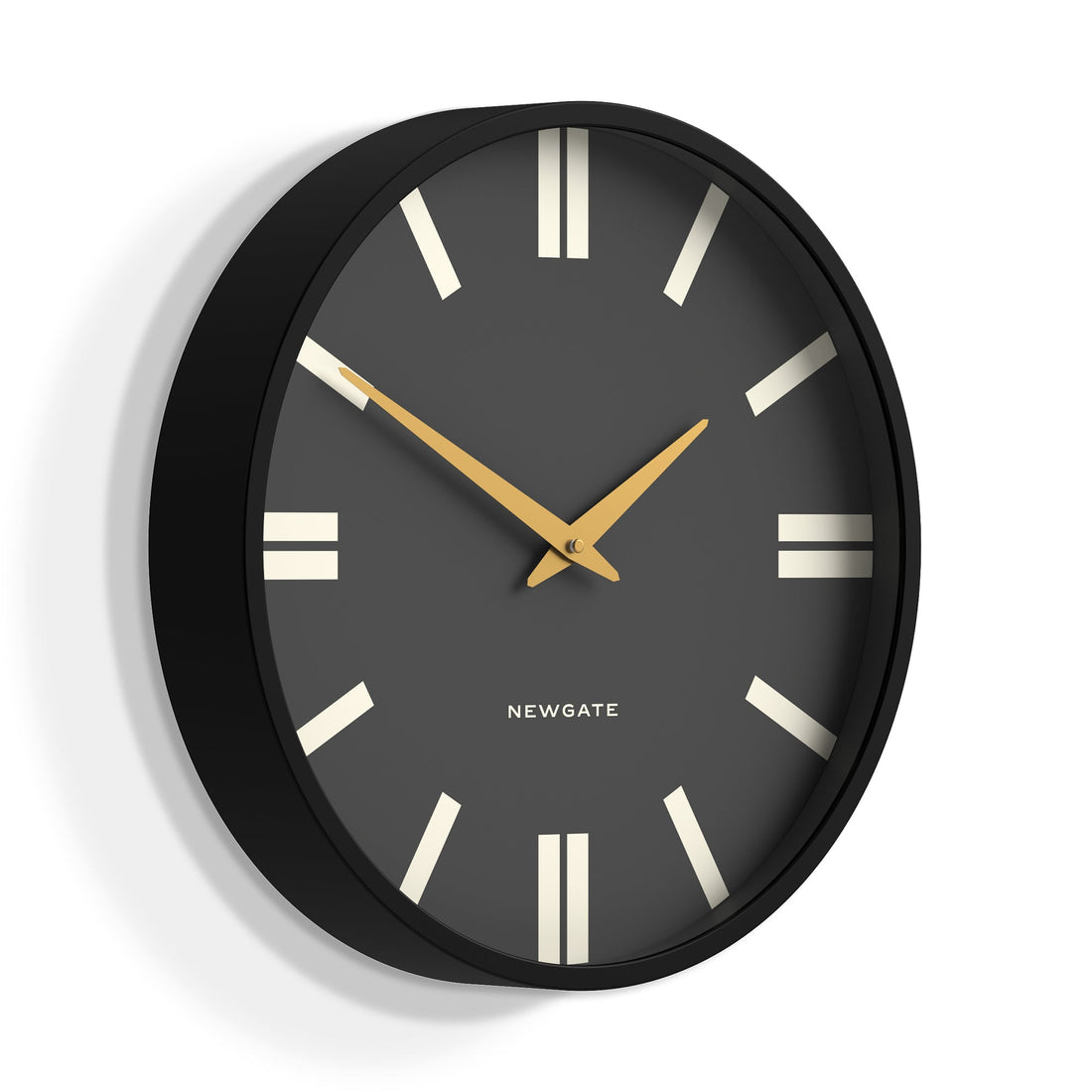 Newgate Universal Wall Clock Plaza Dial Black*