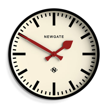 Newgate Universal Wall Clock Railway Dial Black*